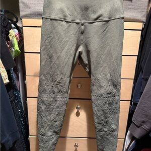 avocado Olive Green Kaleidoscope Leggings